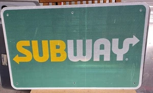 "U-Bahn reflektierendes Autobahnschild 18"" x 30" - Bild 1 von 1