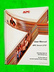 UPS User Manual APC Smart-UPS 2U 750-1000-1500VA used - Picture 1 of 10
