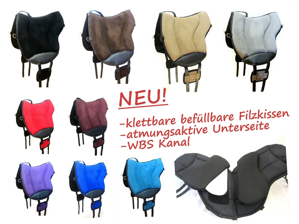 Reitpad "ALIVIO" mit WBS Kanal & Kammeraufbau durch befüllbare Filzkissen -  ... - Bild 1 von 4