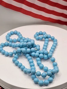 Vintage Blue Glass beads hand knotted - Picture 1 of 8