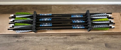 (12) Rose City PO Cedar NIGHTFALL 5S 11/32" PAINTED & MATCHED 45-50# Arrows [v2] - Image 1 of 4