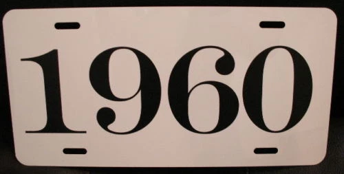 Matrícula de metal del año 1960 para Ford Chevy Chrysler Pontiac Custom Classic Foto 1 de 1