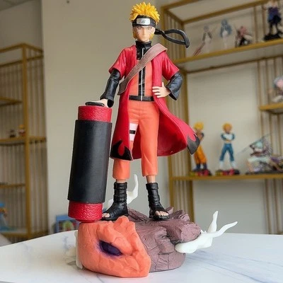 28cm Naruto Uzumaki Figure Sage Mode Anime Statue GK Collection Figure PVC - Image 1 of 4
