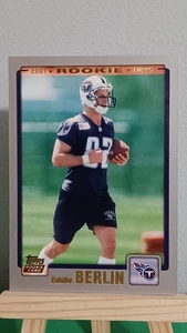 2001 Topps #357 Eddie Berlin RC Tennessee Titans Football Rookie - Picture 1 of 6