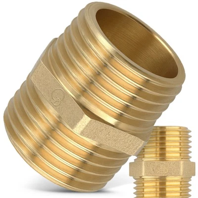 DIAMOND Conexión de acoplamiento de latón 1 AG boquilla agua potable conexión roscada conexión a tornillo