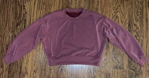 Lululemon Softstream perfekt übergroßer Rundhalsausschnitt weinrot Gr. 4-6? Cozy Soft - Bild 1 von 9