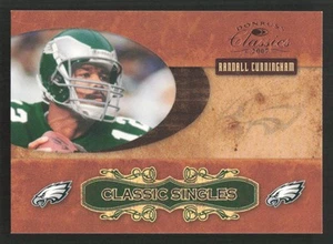 2007 Donruss Classics Randall Cunningham Classic Singles Bronze #/1000 #CS-12 - Picture 1 of 2