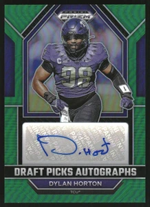 2023 Panini Prizm Draft Picks Draft Picks Autographs Green #90 Dylan Horton Auto - Picture 1 of 2