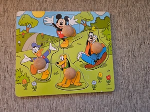 Disney Peg Puzzle - Mickey, Pluto, Goffy y Donald - Imagen 1 de 4