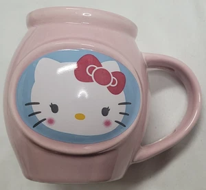 Hello Kitty Kaffee Tee Becher Keramik Rosa Katze Schleife 2013 Frankford Süßigkeiten - Bild 1 von 7
