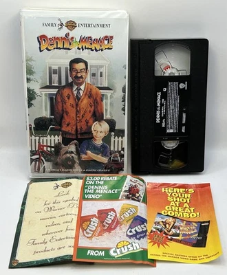 Dennis the Menace VHS 1993 Video Tape 90s Movie Inserts VTG Clamshell Nearly New - Image 1 of 4