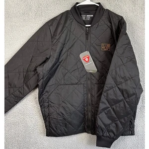 5.11 Tactical Jacket Bomber  Mens Large Black Full Zip Quilted Fleece Lined NEW - Picture 1 of 8