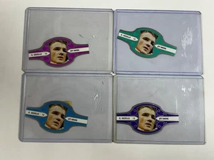 4 GUIDO GEZELLE, JEFF HARDING - BOXER  Cigar Bands magenta,teal,blue & purple - Picture 1 of 6