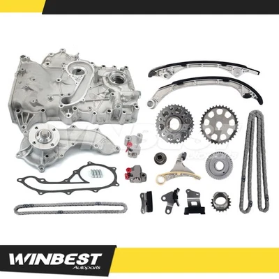 Timing Chain Kit Oil Water Pump for 2005-2014 Toyota Tacoma 4Runner 2.7L L4 GAS — 第 1/4 张图片