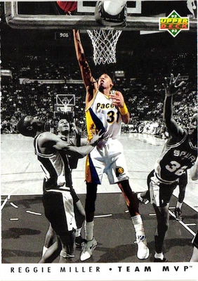 1992-93 Upper Deck - Jugador Más Valioso del Equipo Reggie Miller #TM12 - Pacers Foto 1 de 2