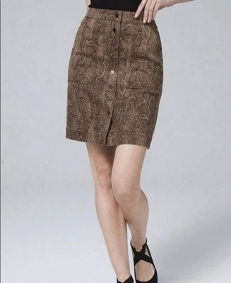 Falda bota recubierta para mujer White House Black Market Viper Ravine talla 8 Foto 1 de 4