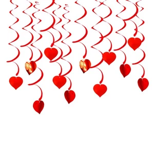 12 Piezas Corazón Espiral Adorno Bebé Remolino Fiesta Decoración Boda - Imagen 1 de 12