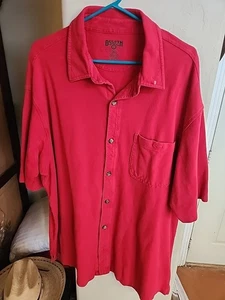 DULUTH TRADING CO MEN'S RED COTTON SHIRT..2XLT - Picture 1 of 4