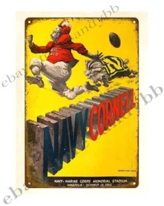 1962 Football Program metal tin sign room interior design mancave armedforce - Picture 1 of 4