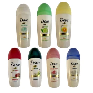 6 x 50ml Dove Roll On Sensitive Original Beauty Finish Cucumber Grapefruit Pear - Picture 1 of 16