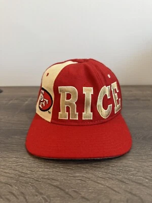 Sombrero de colección Starter San Francisco 49ers Jerry Rice SnapBack Tri Power #80 Foto 1 de 4