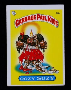 Garbage Pail Kids Topps Sticker Card - 1985 UK Series 1 Oozy Suzy 28a - Picture 1 of 2