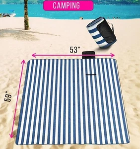 Picnic Blanket Waterproof Outdoor Camping Mat Sandproof Beach Blanket Foldable - Picture 1 of 49