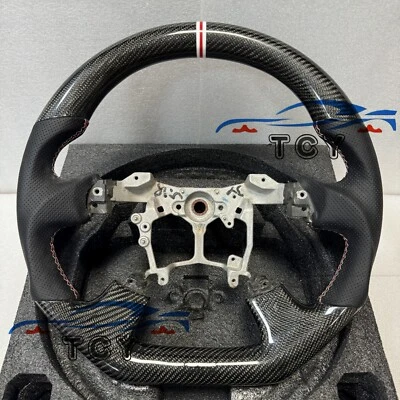Volante de fibra de carbono forjado apto para Toyota Crown Alphard Vellfire MK2 AH2 Foto 1 de 4