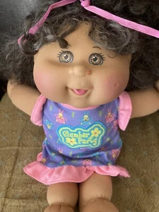 Cabbage Patch Kids Girl In Slumber Party Dress. No Box/shoes. Smaller Size Doll - Picture 1 of 4