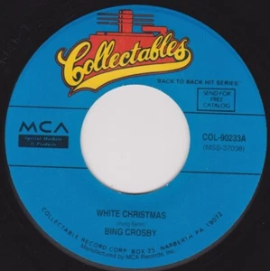 Bing Crosby – White Christmas / God Rest Ye Merry Gentlemen 7" US vinyl VG/- - Picture 1 of 4