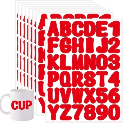 Pegatinas de letras, 2 pulgadas 16 hojas pegatina del alfabeto, auto 2 pulgadas rosa claro Foto 1 de 4