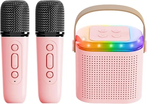 Mini Karaoke Machine for Kids,Portable Bluetooth Speaker with Wireless Microphon - Picture 1 of 6