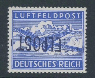 Inselpost Leros Mi. Nr. 11 A K** postfrisch Kopfsteher LUXUS Fotoattest Brunel  - Bild 1 von 3