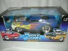 66 Mustang  Blue with Flames  new in box 1:18 sc. Mus. Mach..