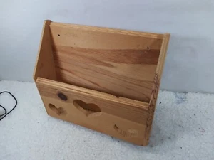 Vintage Wooden Wall Mount Mail Rack - Picture 1 of 1