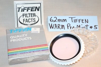 New Vtg TIFFEN 62mm WARM PROMIST 5 FILTER 62mm Warm Promist #5 Diffusion/Soft - Image 1 of 4