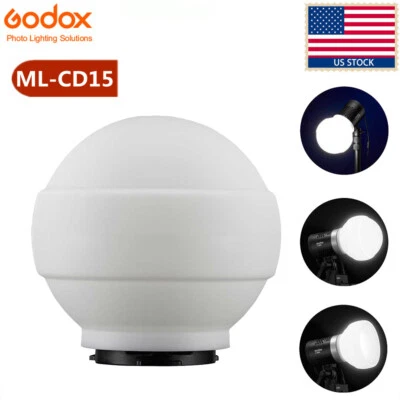 US Godox ML-CD15 Flash Diffusion Dome for AD200Pro ML30 ML60 V1 V860III TT685II - Image 1 of 4