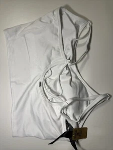 VICTORIAS SECRET PINK LIGHTLY LINED SPORTS BRA NWT WHITE Size XL EXTRA LARGE - Picture 1 of 8