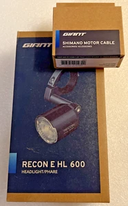 Giant Recon E HL 600 Front Light for E-Bikes + SHIMANO POWER CABLE EP6 EP8 EP801 - Picture 1 of 3