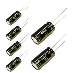 Radial Aluminium Electrolytic Capacitor 4.7uF - 10000uF Hochfrequenz 35V - 500V - Picture 1 of 10