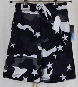 Kanu Surf Boys Avalon Quick Dry Upf 50+ Beach Swim Trunks Camo Black Size 5/6 - Picture 1 of 3