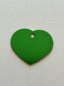 Custom Engraved  Personalized Heart Shape Pet ID Tag-2 Sizes-10 Color Choices - Picture 1 of 21
