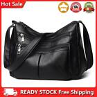 Solid Lady Big Capacity Handbag Retro PU Messenger Bag Mother Multi-pocket Purse