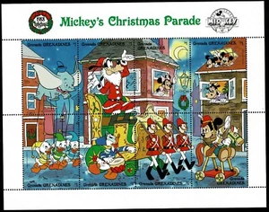 Walt Disney Mickey Christmas Parade 1988 Stamps Grenada Grenadines mh 378 - Imagen 1 de 1