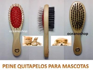 CEPILLO QUITAPELO PEINE MASAJE RASCADOR de PERRO GATO CONEJO MASCOTA pelo quita - Imagen 1 de 1