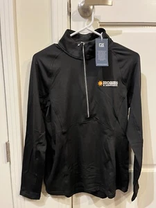 Hobbs and Associates Branded Cutter and Buck 1/2 Zip Sweatshirt - Black (Small) - Picture 1 of 3