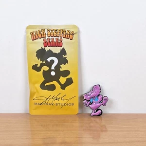 AJ Masthay Grateful Dead Numbered LE 500 High Stepping Bears PURPLE Enamel Pin - Picture 1 of 4