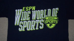 Vintage Official ABC ESPN WIDE WORLD OF SPORTS T-Shirt Medium with Logo - Picture 1 of 4