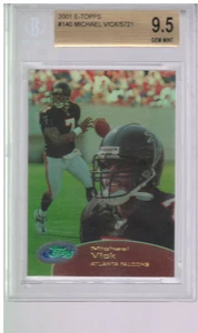 2001 eTopps #140 Michael Vick /5721 - BVG GemMt (9.5) - Picture 1 of 2