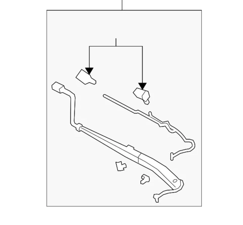 Genuine GM Pass Side RH Windshield Wiper Arm PONTIAC G8 Base GT GXP NOS 92280130 Foto 1 de 2